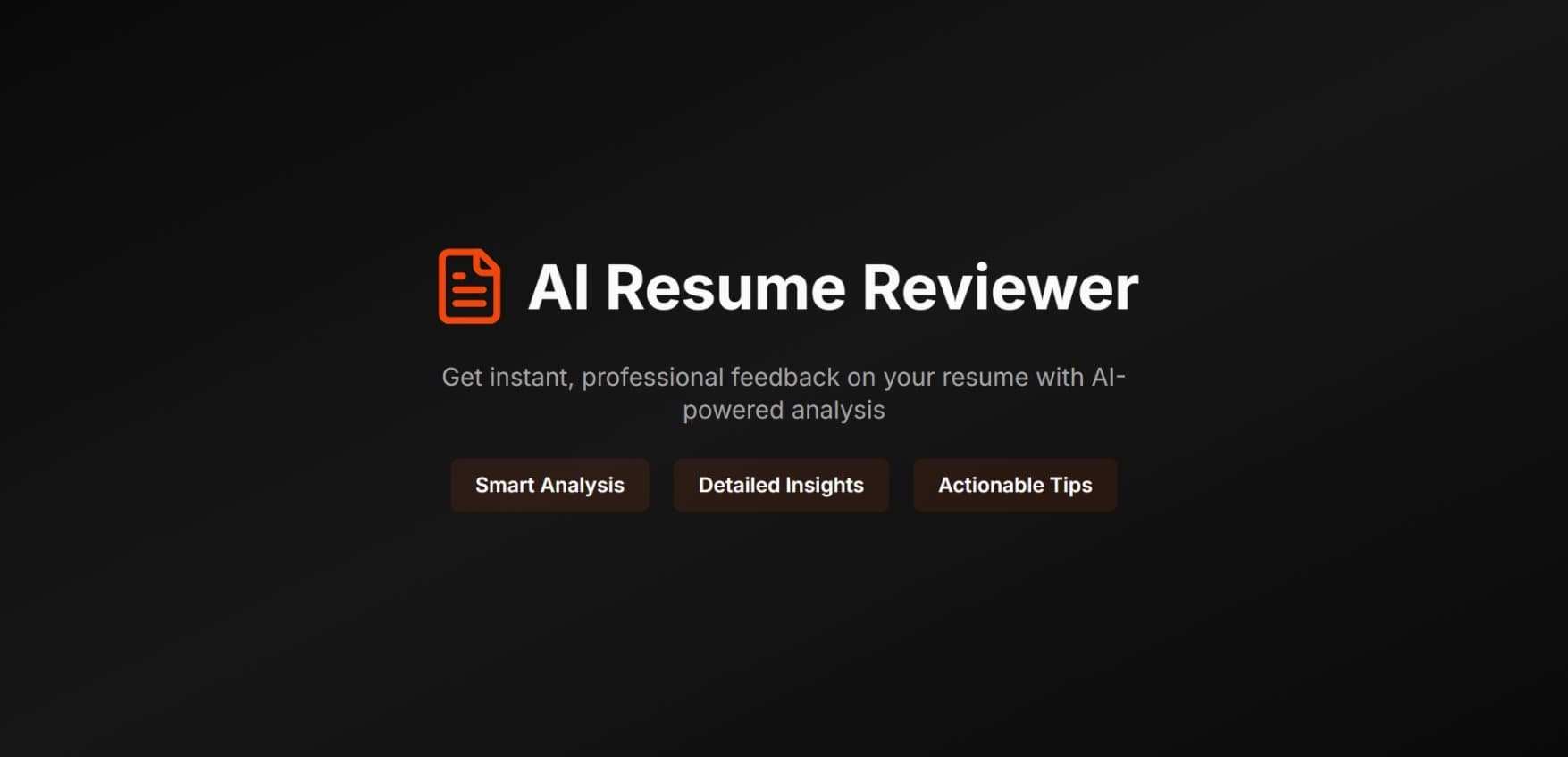 AI Resume Reviewer screenshot 1